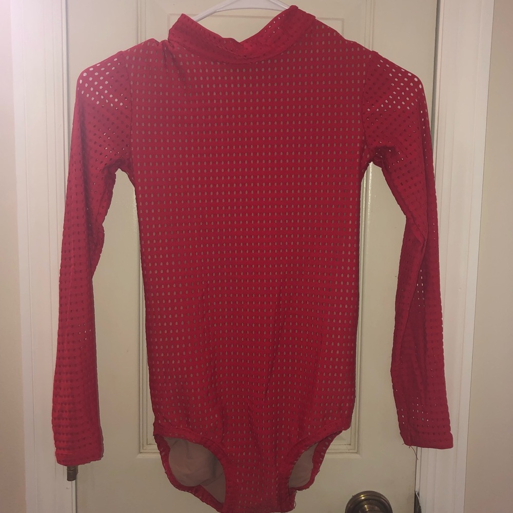 Red Dance Leotard